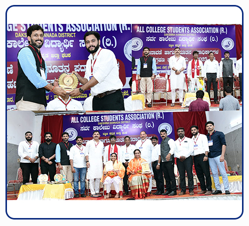 Mr. Prashanth B. Shetty, Director of Business Operations at A1 Logics, attended the Inauguration Ceremony of the All College Students Association