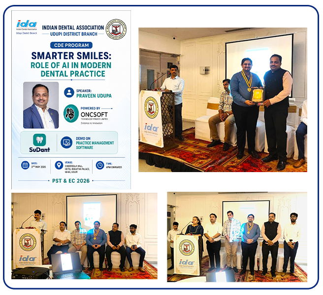 Mr. Praveen Udupa, CDE program, Role of AI in Modern Dental Practice, Indian Dental Association, A1 Logics