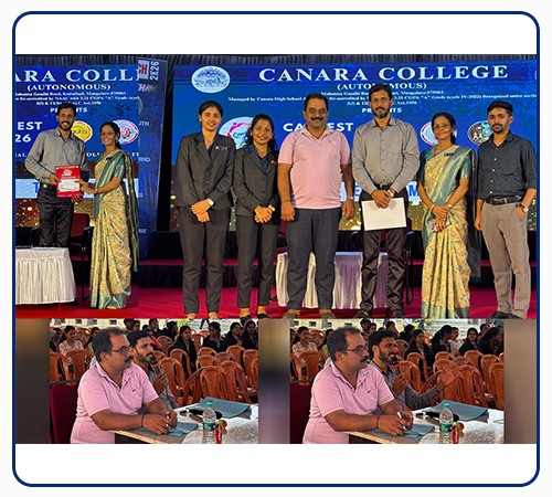  Mr. Prashanth B Shetty, judge for CANTECH 2K26, A1 Logics