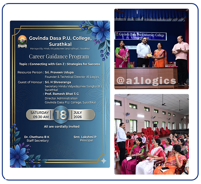 Career Guidance Program, Govinda Dasa Pre-University College, Surathkal,  A1 Logics